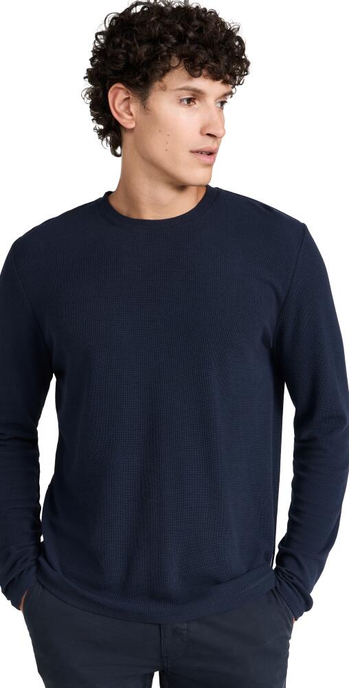 NN07 Clive Waffle Knit Tee Navy Blue Cover