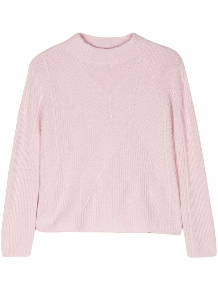 Emporio Armani crew-neck ribbed-knit jumper - Pink Cover