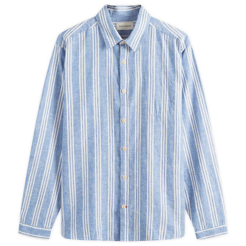 Oliver Spencer Men's New York Special Shirt in Blue Cover