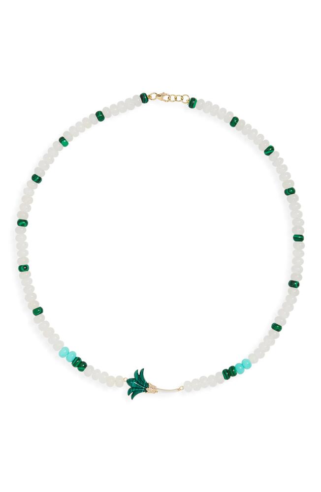 L'Atelier Nawbar Psychadeliah Beaded Necklace in Malachite Cover