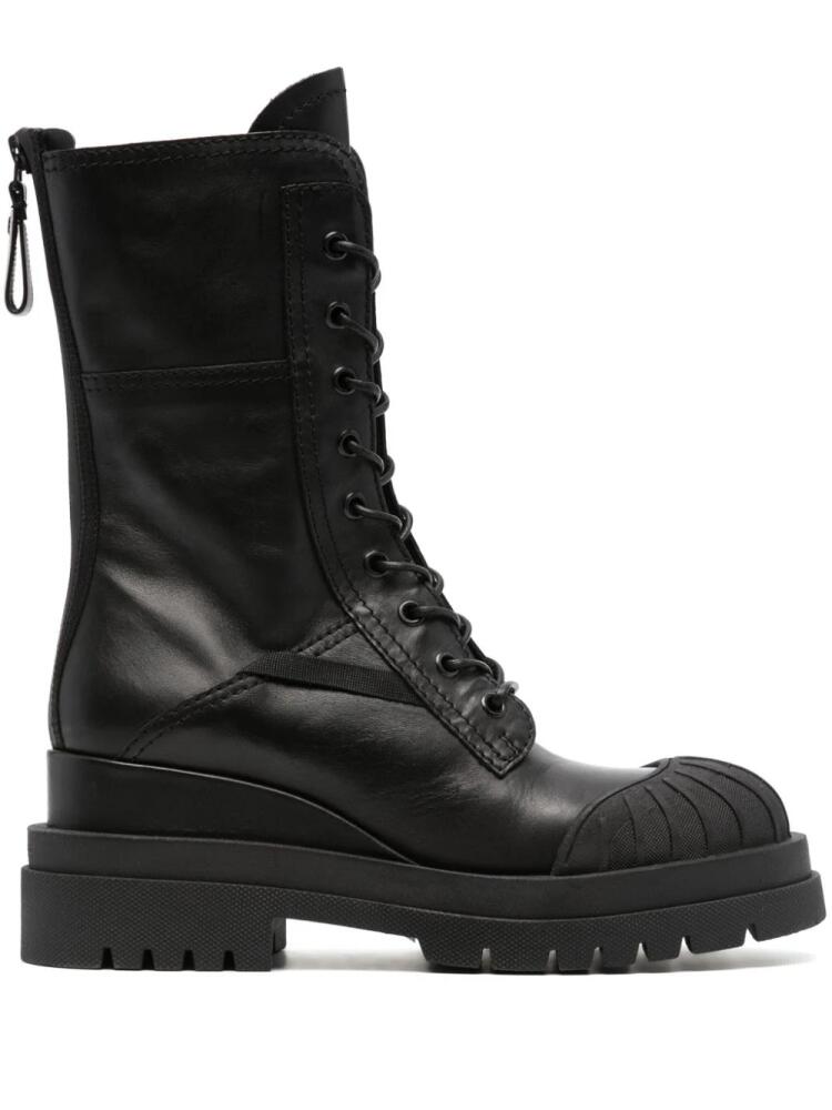 Premiata Yukon lace-up leather boots - Black Cover