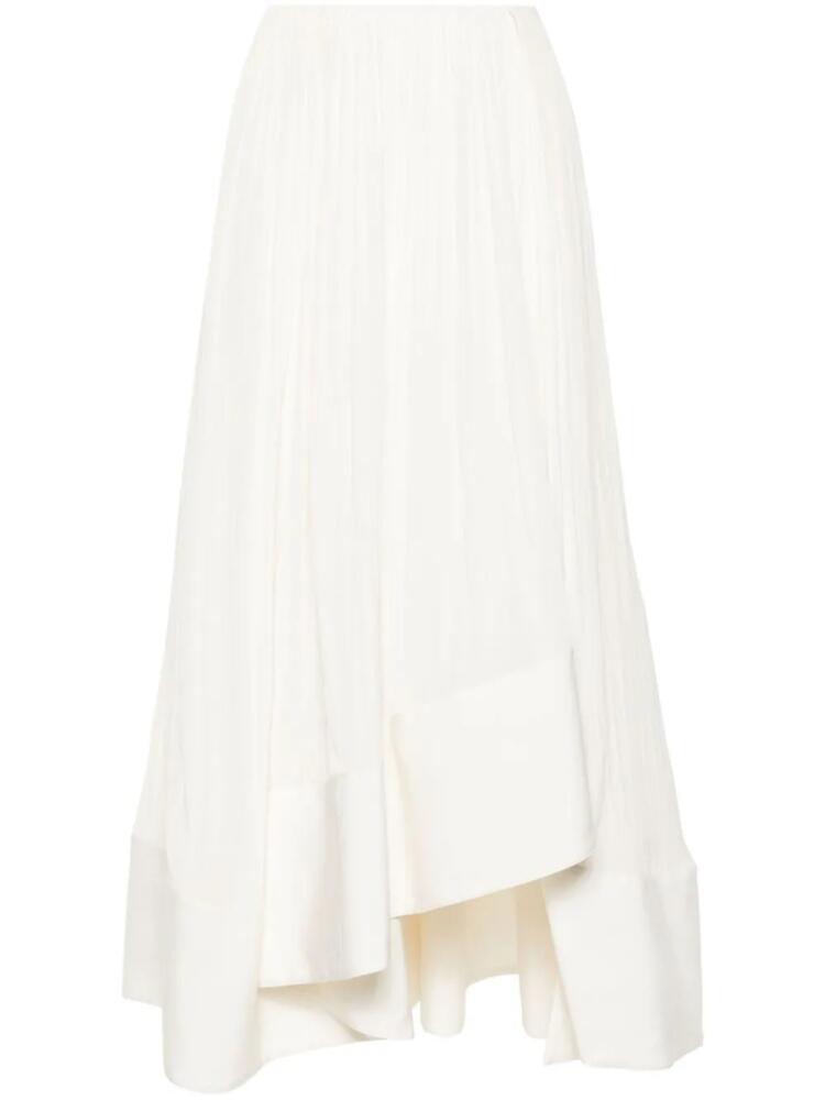 Lanvin ruffled-hem skirt - Neutrals Cover