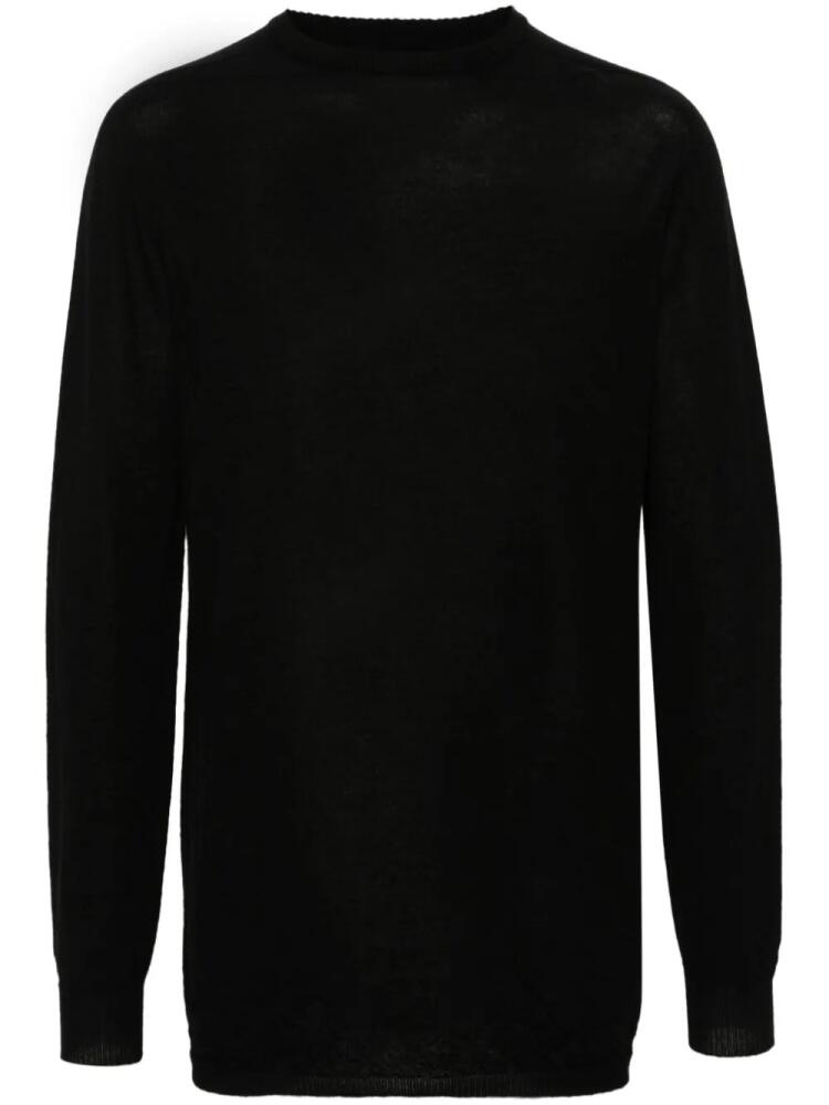 Rick Owens fine-knit cashmere jumper - Black Cover