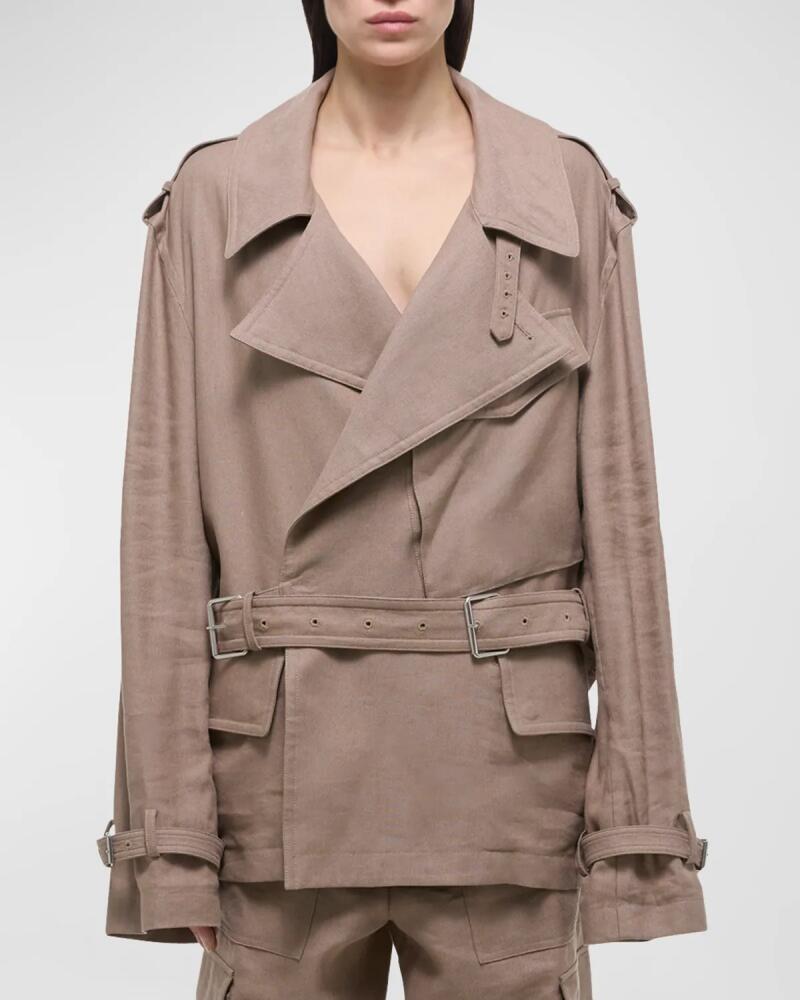 Helmut Lang Belted Rider Trench Coat Cover