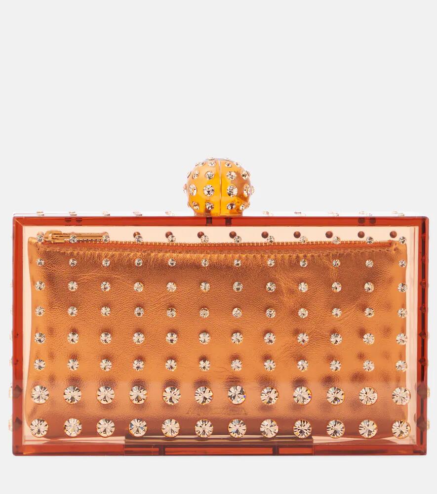 Aquazzura Tequila crystal-embellished clutch Cover