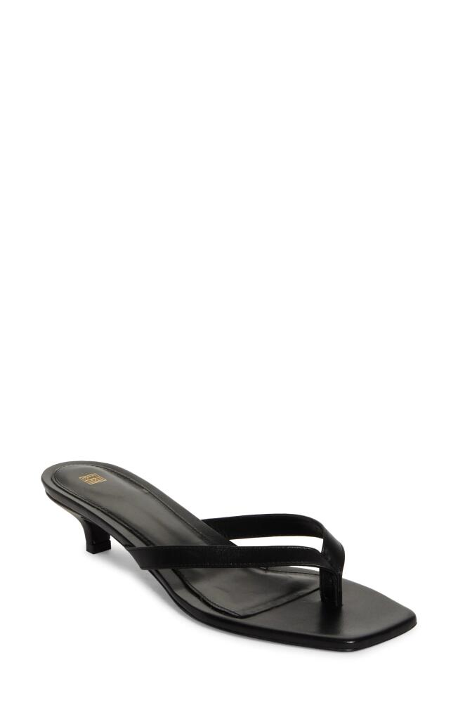 TOTEME Kitten Heel Flip Flop in Black Cover