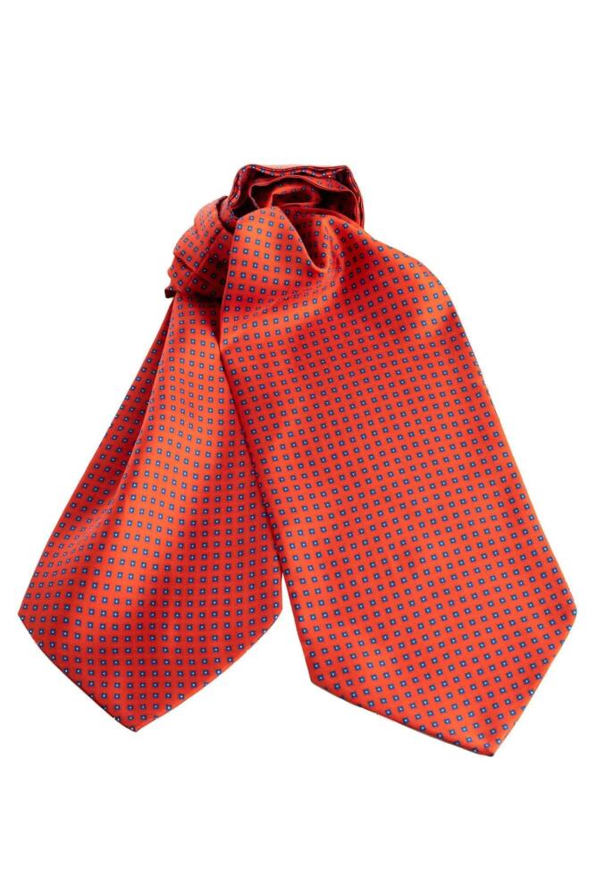 Elizabetta Lecco - Silk Ascot Cravat Tie for Men in Red Cover