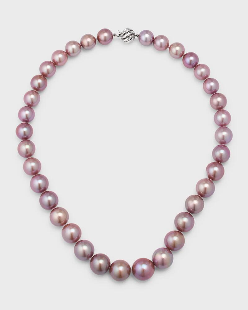 Belpearl 18K White Gold 11-14mm Kasumiga Pink Pearl Necklace Cover