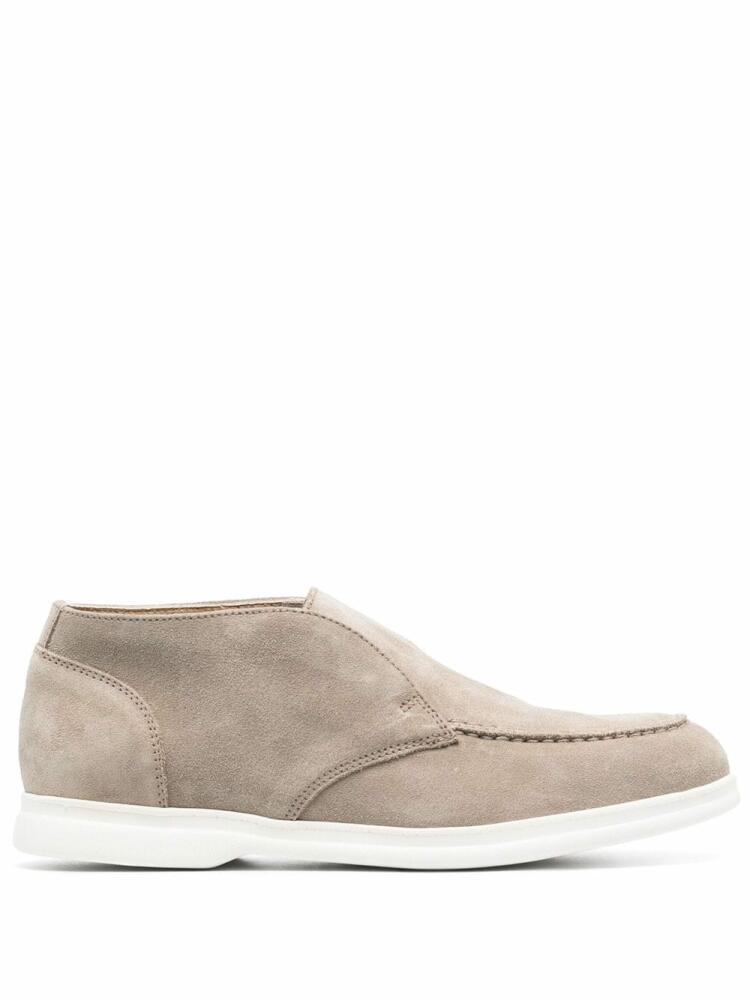 Doucal's ankle-length suede loafers - Neutrals Cover