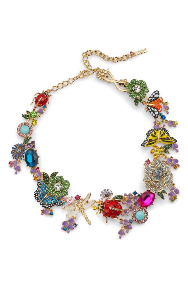 Kurt Geiger London Floral Couture Necklace in Gold Multi Cover