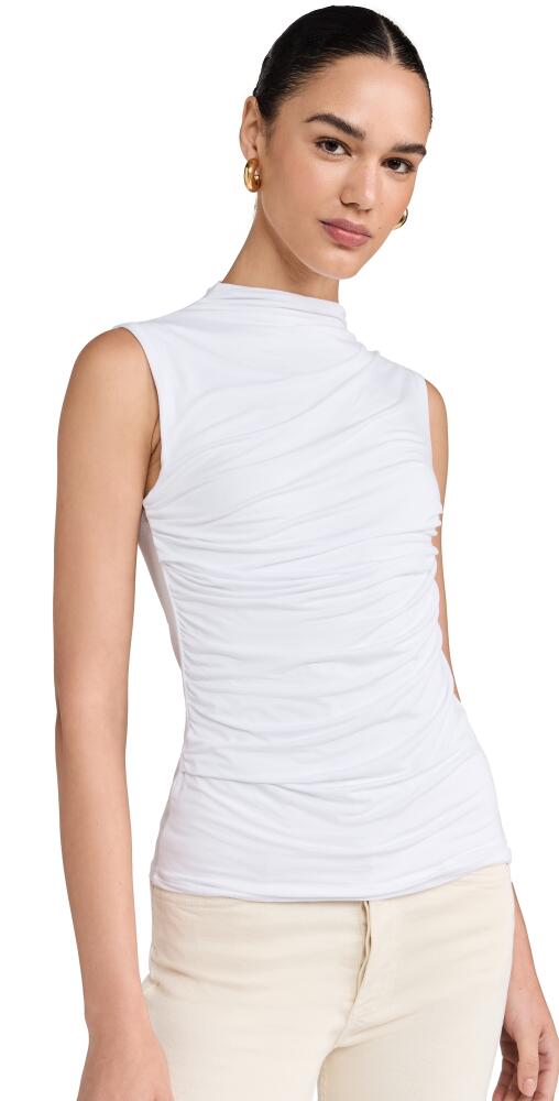 Enza Costa Sleeveless Twist Top White Cover