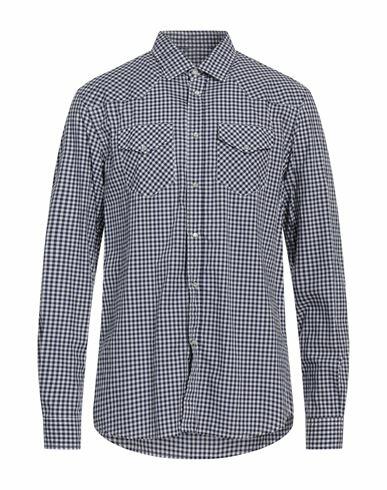 Massimo Rebecchi Man Shirt Midnight blue Size 15 ½ Cotton Cover