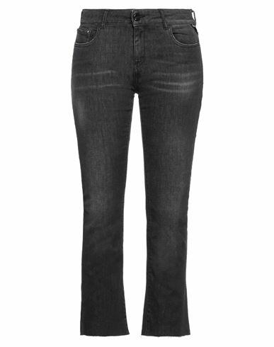 Replay Woman Jeans Black Cotton, Elastane Cover