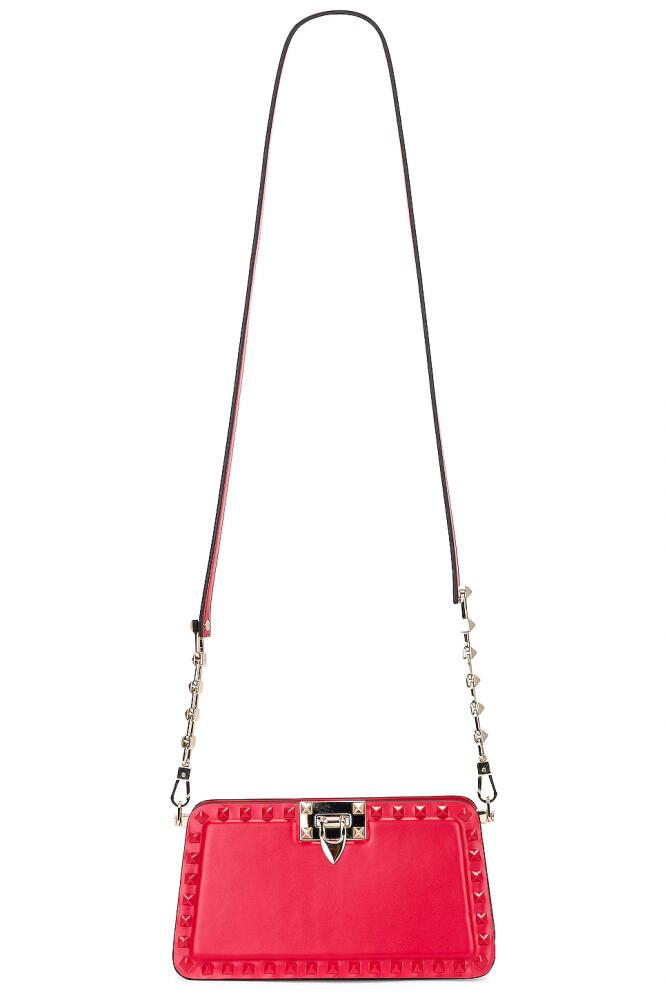 Valentino Garavani Rockstud Clutch in Red Cover