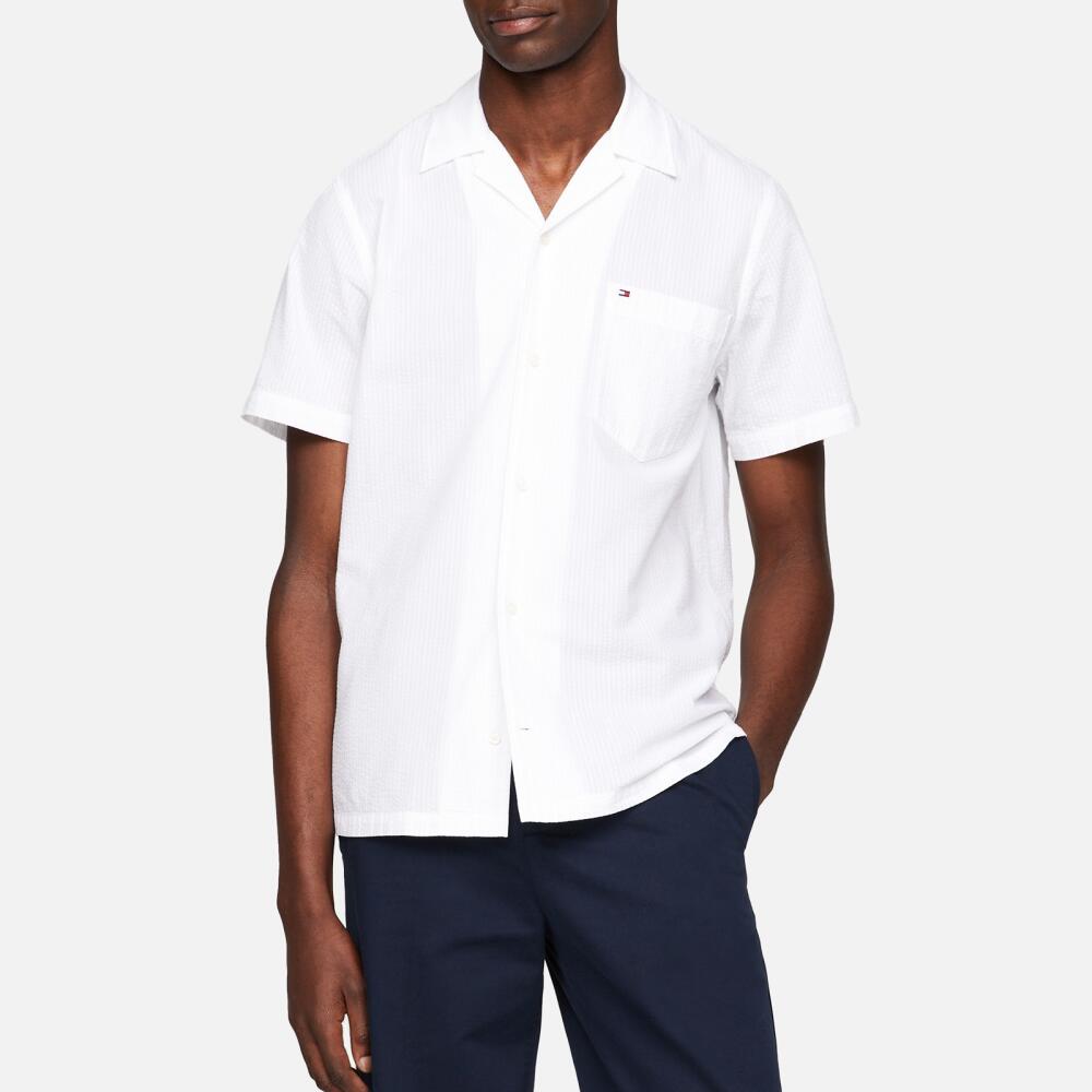 Tommy Hilfiger Solid Cotton-Seersucker Shirt Cover