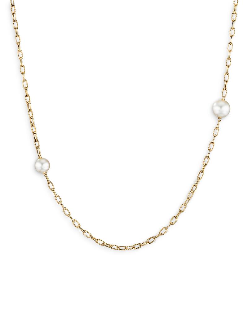 David Yurman 18K Yellow Gold Madison Cultured Freshwater Pearl Station Necklace, 36 Cover