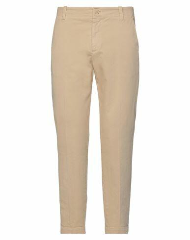 Bikkembergs Man Pants Beige Cotton, Elastane Cover