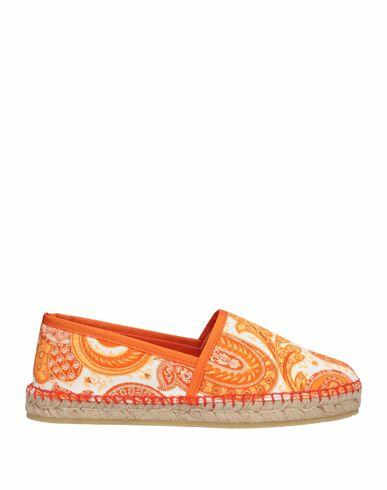 Etro Woman Espadrilles Orange Textile fibers Cover