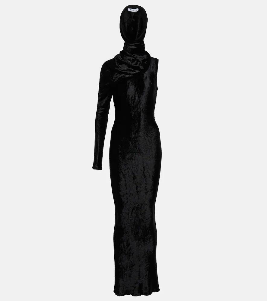 Alaïa Hooded asymmetric gown Cover