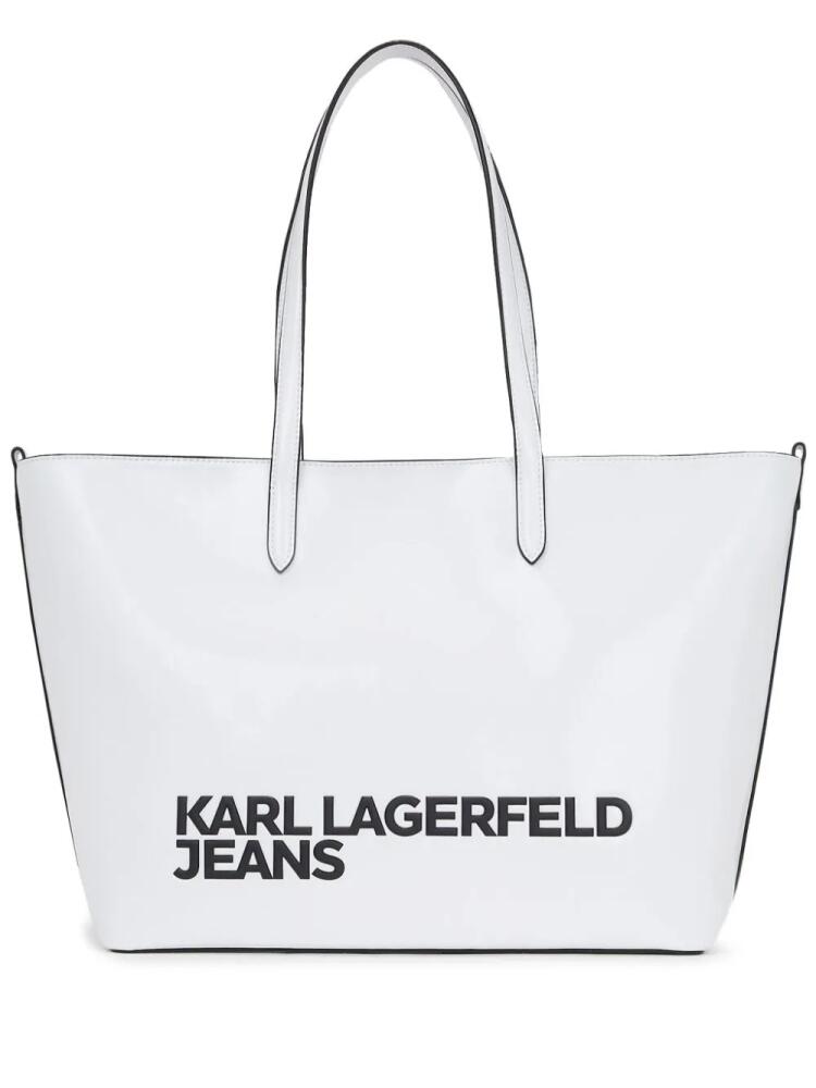 Karl Lagerfeld Jeans Essential logo-print tote bag - White Cover