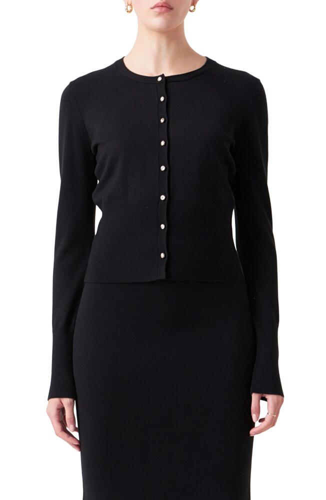 Endless Rose Embellished Button Cardigan in Black Cover