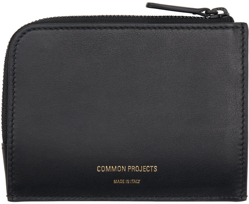 Common Projects Black Zipper Wallet Cover