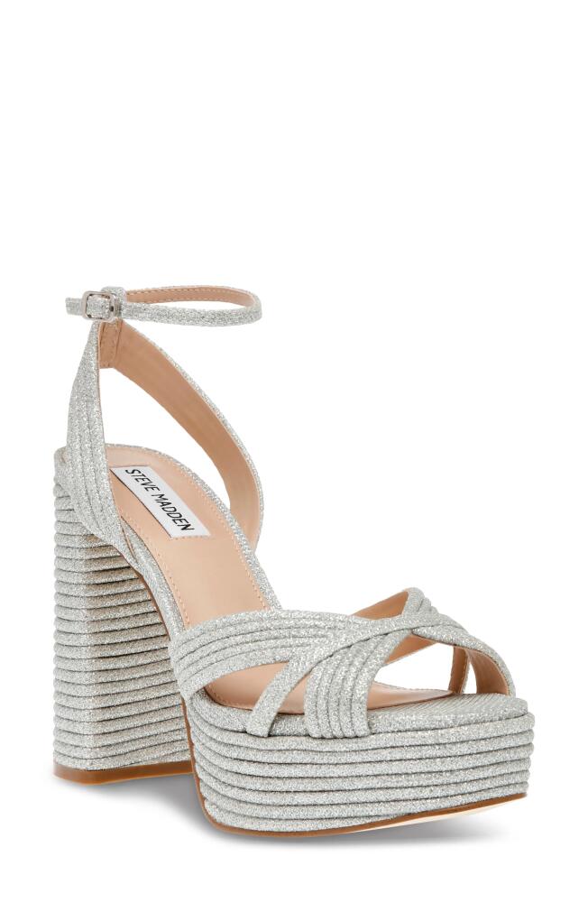 Steve Madden Laurel Platform Sandal in Silver Cover