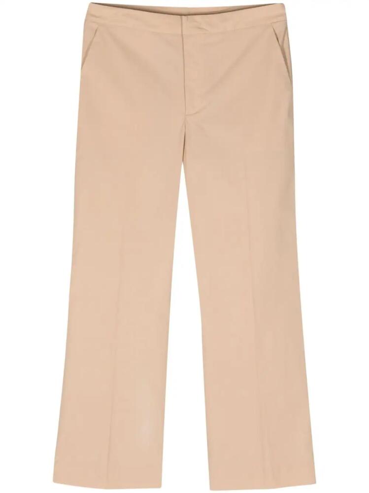 TWINSET logo-plaque cropped trousers - Neutrals Cover