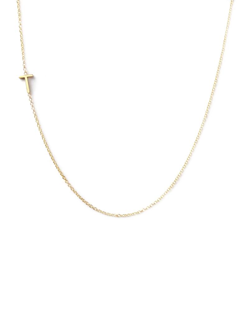 Maya Brenner Designs 14k Yellow Gold Mini Letter Necklace Cover