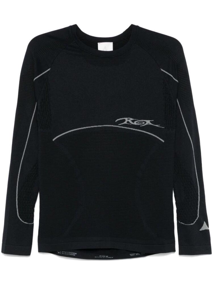 ROA logo-detailing T-shirt - Black Cover