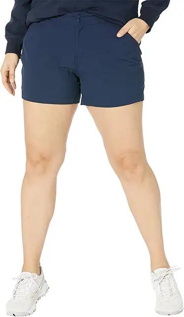 Columbia Plus Size Coral Point III Shorts (Collegiate Navy) Women's Shorts Cover