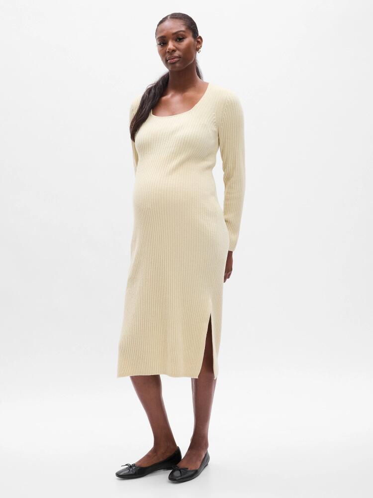 Gap Maternity CashSoft Rib Midi Sweater Dress Cover