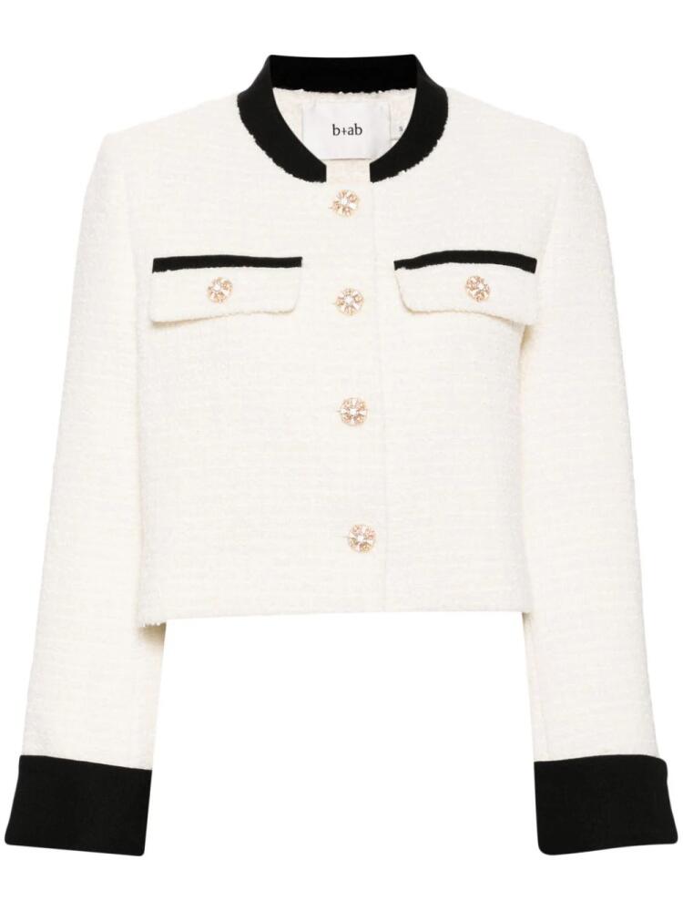 b+ab tweed jacket - White Cover