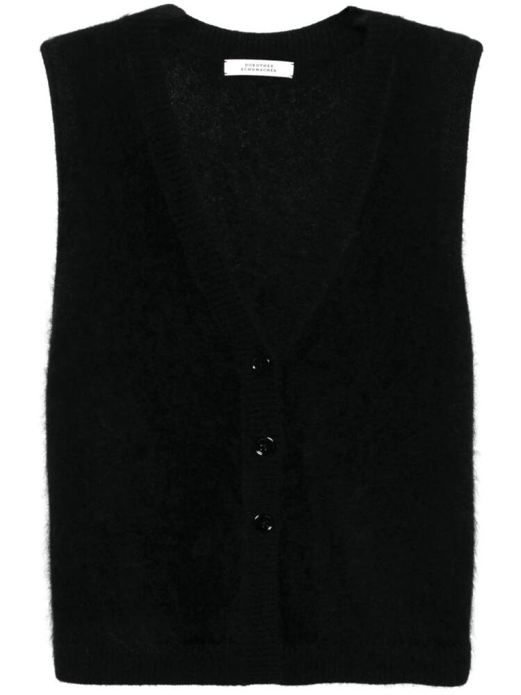 Dorothee Schumacher textured cashmere top - Black Cover