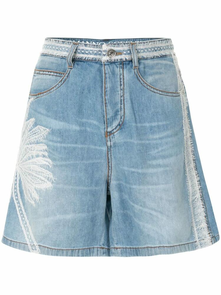 Ermanno Scervino palm tree shorts - Blue Cover