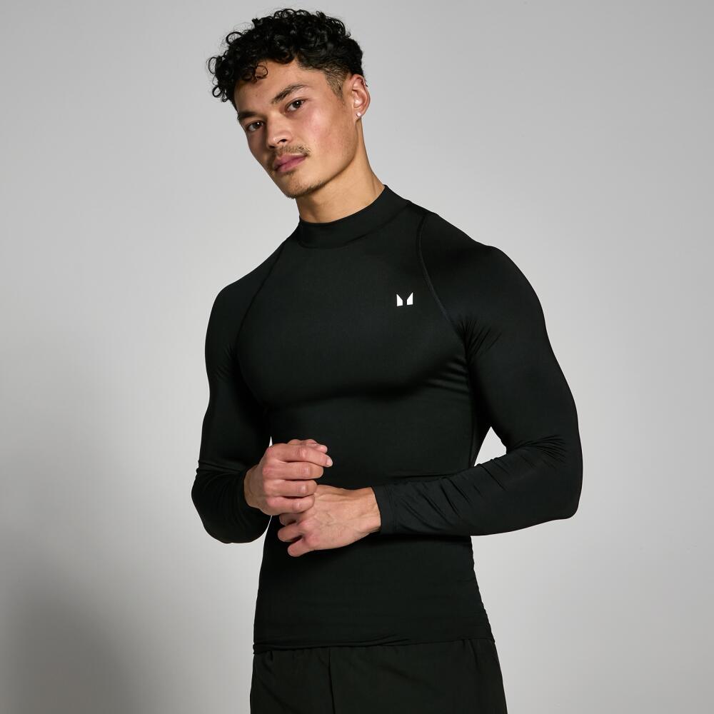 MP Men's Training High Neck Long Sleeve Baselayer - Black Cover