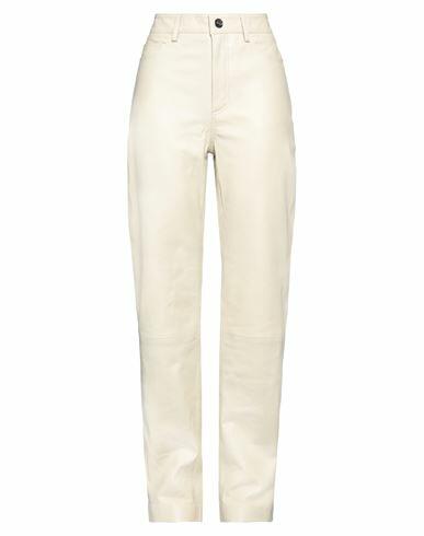 Remain Birger Christensen Woman Pants Beige Sheepskin Cover