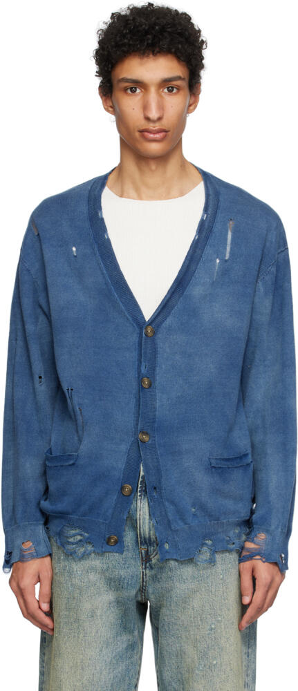 R13 Blue Button Cardigan Cover