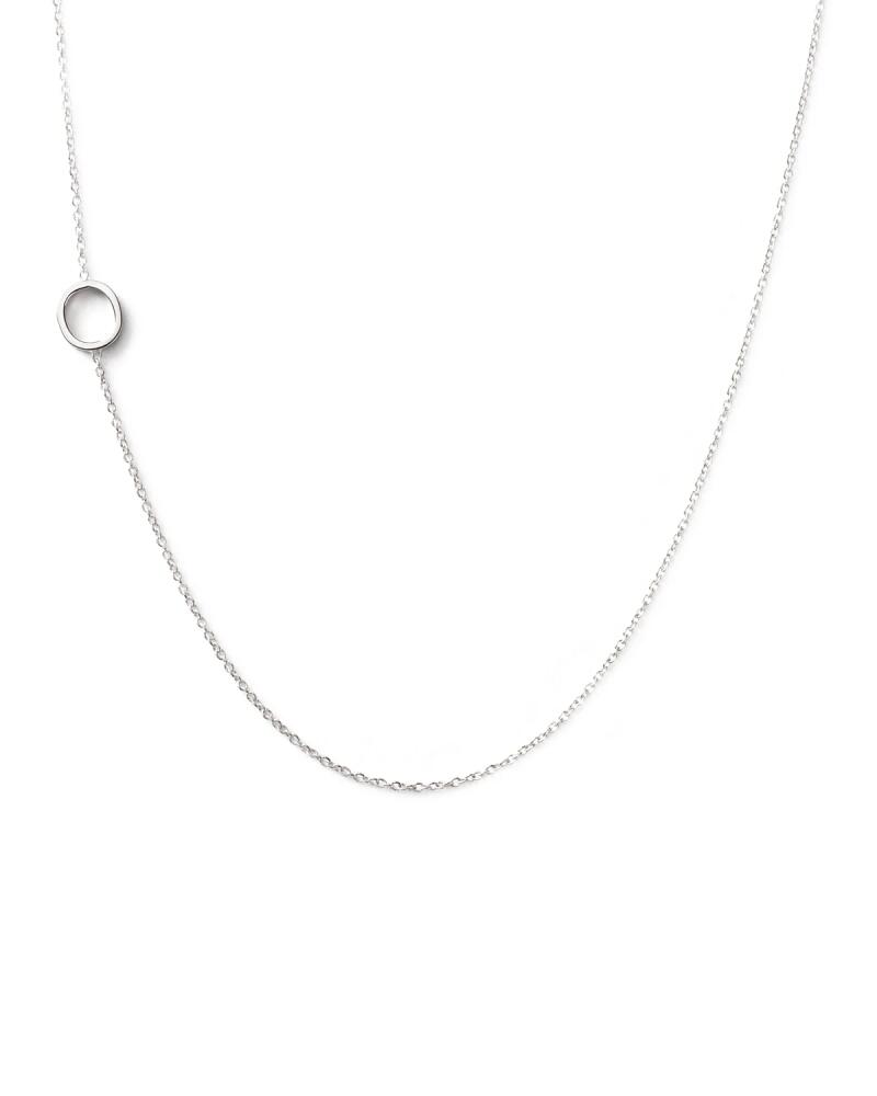 Maya Brenner Designs 14k White Gold Mini Letter Necklace Cover