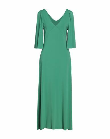 Kaos Woman Maxi dress Green Acetate, Polyamide, Elastane Cover