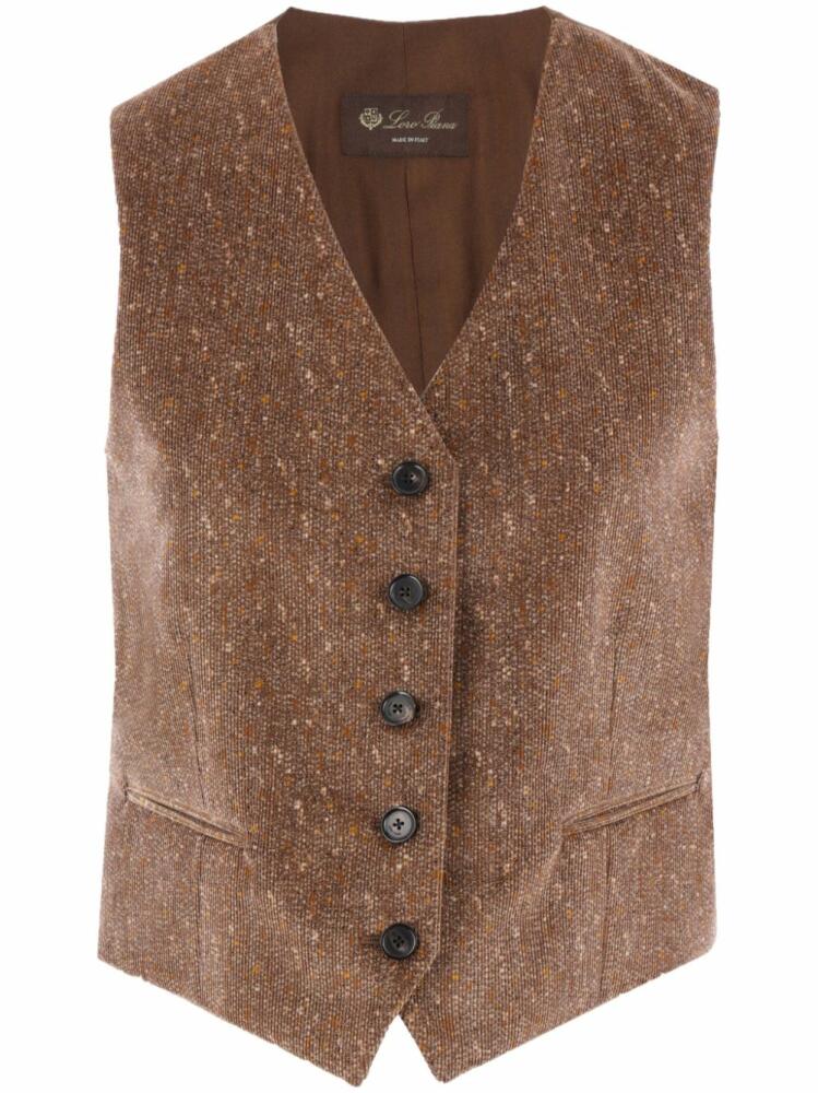 Loro Piana v-neck waistcoat - Brown Cover