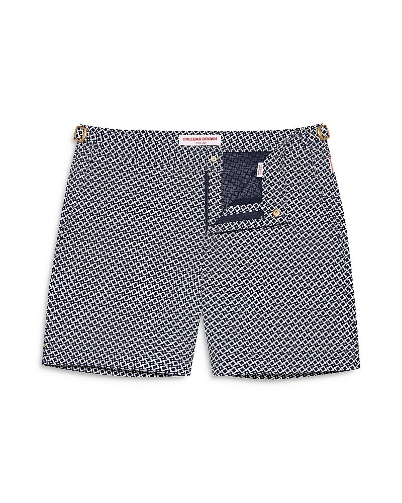 Orlebar Brown Bulldog Geo Jacquard Tailored Fit 6 Swim Trunks Cover