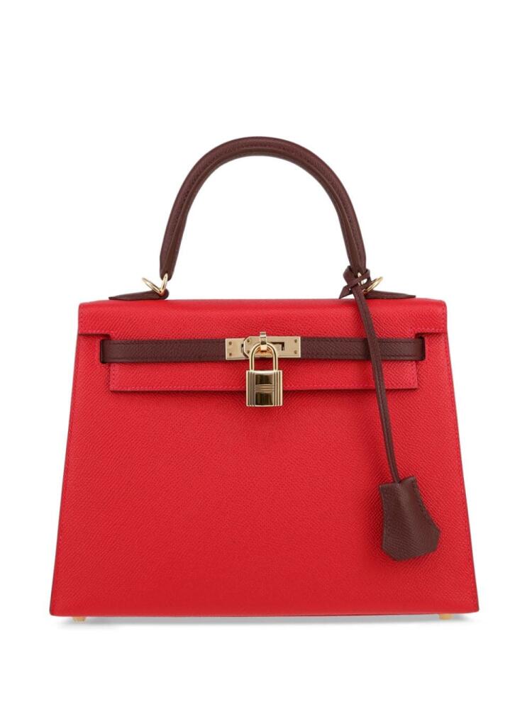 Hermès Pre-Owned Kelly 25 two-way handbag - Red Cover