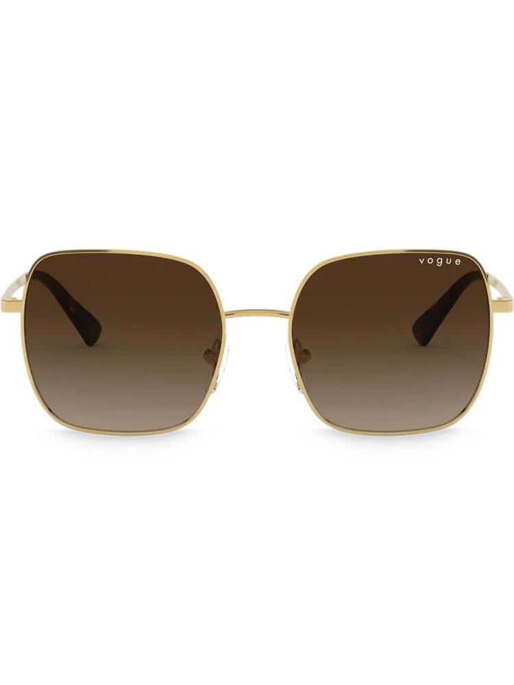 Vogue Eyewear tinted square sunglasses - Gold Cover