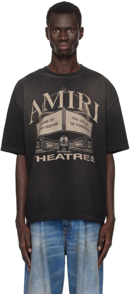 AMIRI Black 'Theatres' T-shirt Cover