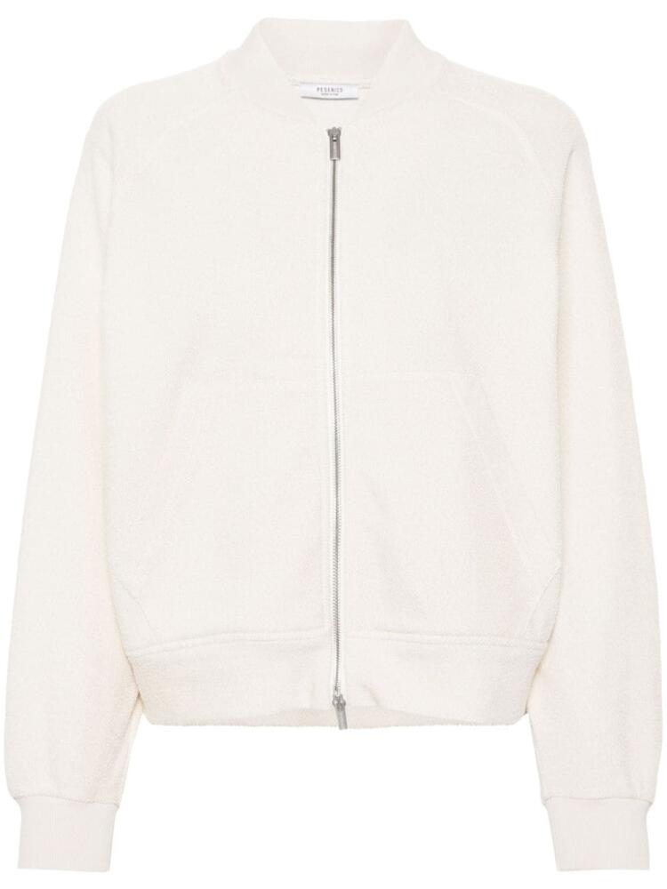 Peserico metallic cotton bomber jacket - Neutrals Cover