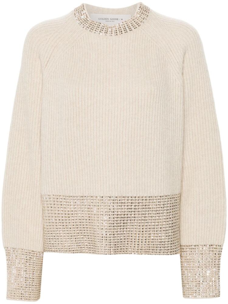 Golden Goose crystal-embellished sweater - Neutrals Cover