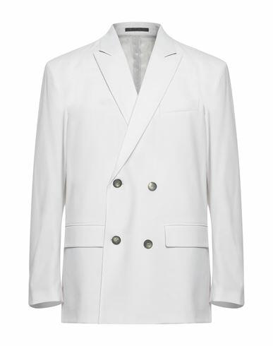 Valentino Garavani Man Blazer Light grey Polyester, Virgin Wool, Elastane, Viscose, Wool Cover