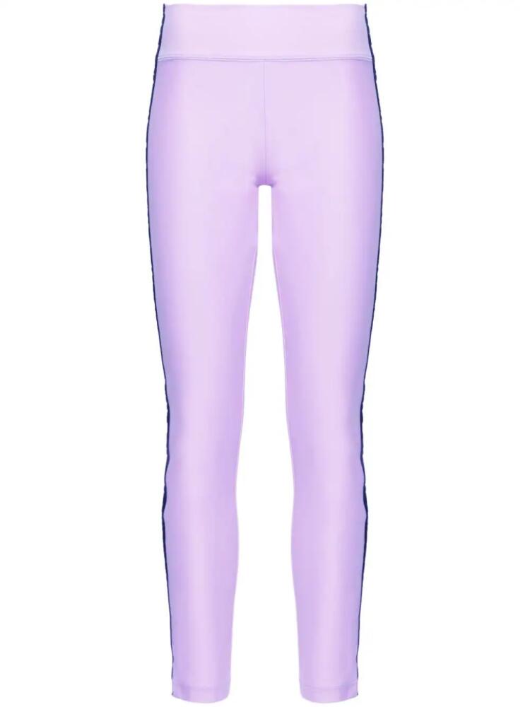 Versace Jeans Couture logo-jacquard leggings - Purple Cover