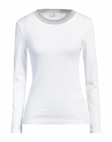 Peserico Woman T-shirt White Viscose, Metallic fiber, Cashmere, Silk, Merino Wool Cover